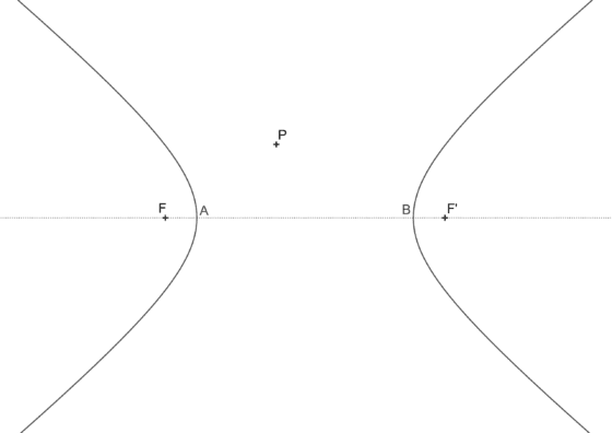 Cómo hallar las rectas tangentes a una hipérbola por un punto externo a la misma. Ejercicio resuelto paso a paso con lámina para imprimir y vídeo explicativo.