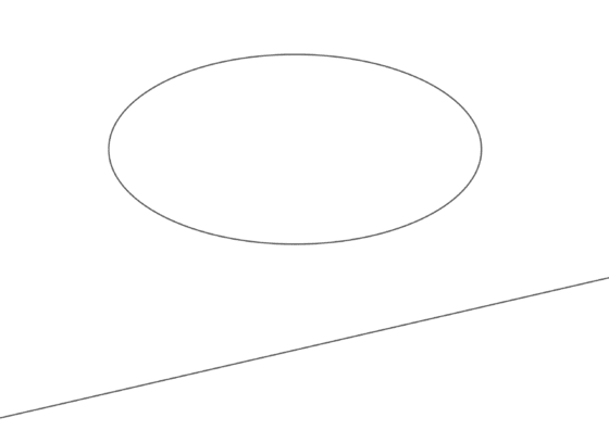Como dibujar rectas tangentes a la elipse paralelas a una dirección dada