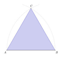 Resolución de triángulos equiláteros conocido el lado