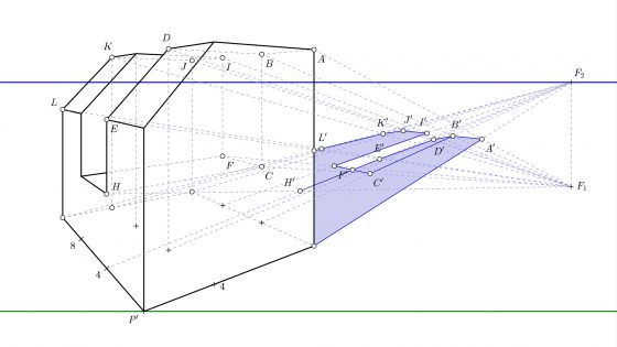 Tutorial para dibujar sombras en perspectiva cónica oblicua paso a paso (punto impropio)