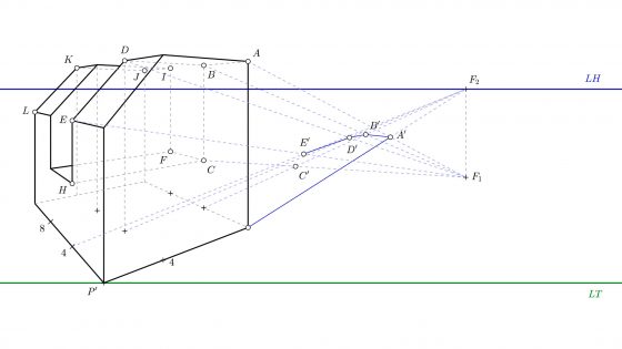 Guía fácil para dibujar sombras en perspectiva cónica oblicua (punto impropio)