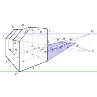 Tutorial para dibujar sombras en perspectiva cónica oblicua paso a paso (punto impropio)