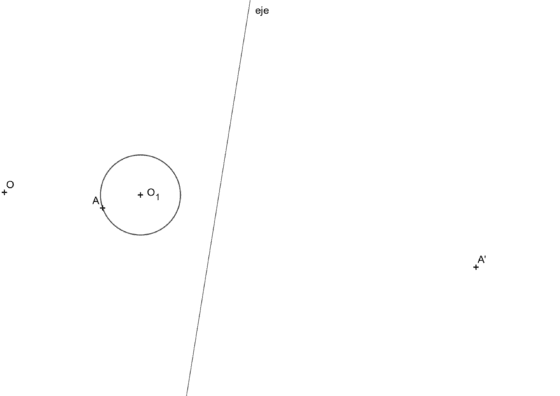 Como dibujar la elipse homóloga a una circunferencia conociendo el eje y un par de puntos homólogos A y A'. Ejercicio resuelto con vídeo explicativo y lámina descargable.