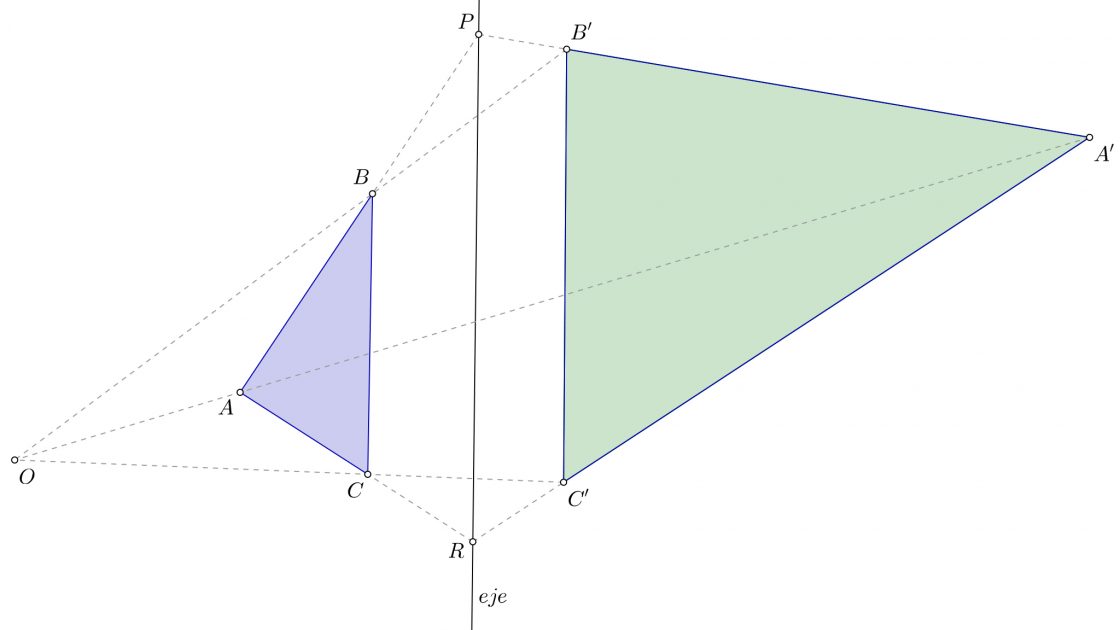Problema resuelto de homología en geometría (triángulo, muy sencillo)