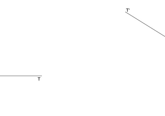 Enlace de dos rectas convergentes mediante dos arcos de circunferencia iguales y opuestos
