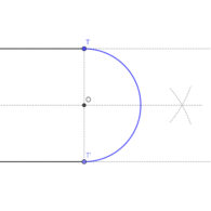 Ejercicios de enlaces de rectas con arcos de circunferencia