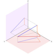 Distancias entre puntos, rectas y planos en sistema diédrico