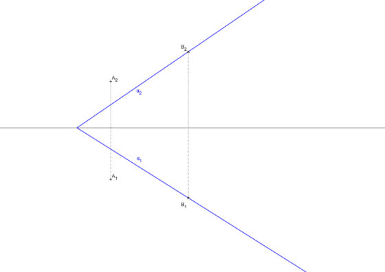 Ejercicio resuelto de paralelismo de planos en sistema diédrico. Plano paralelo a otro que pasa por un punto.