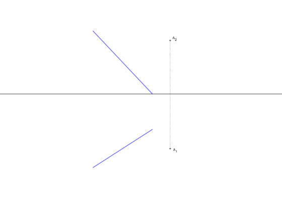 Dibujar un plano perpendicular a una recta que pasa por un punto dado. Ejercicio resuelto en sistema diédrico.
