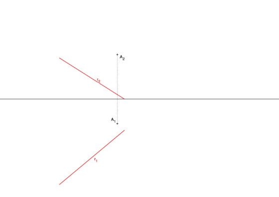 Como dibujar una recta perpendicular a otra que pasa por un punto en sistema diédrico. Ejemplos de ejercicios y problemas resueltos.