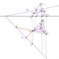 Como hallar la sección de un plano oblicuo con un tetraedro regular en sistema diédrico