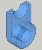 Figura 3D apta para ejercicios de normalización, acotación y secciones