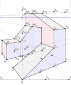 Ejercicio resuelto de perspectiva cónica oblicua, con vídeo, lámina y aplicación interactiva